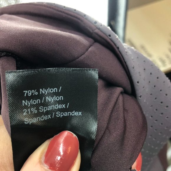 Ryu Mauve NWT Two Tone Tough Perforated Tight Leggings Matoon size M - Picture 8 of 12